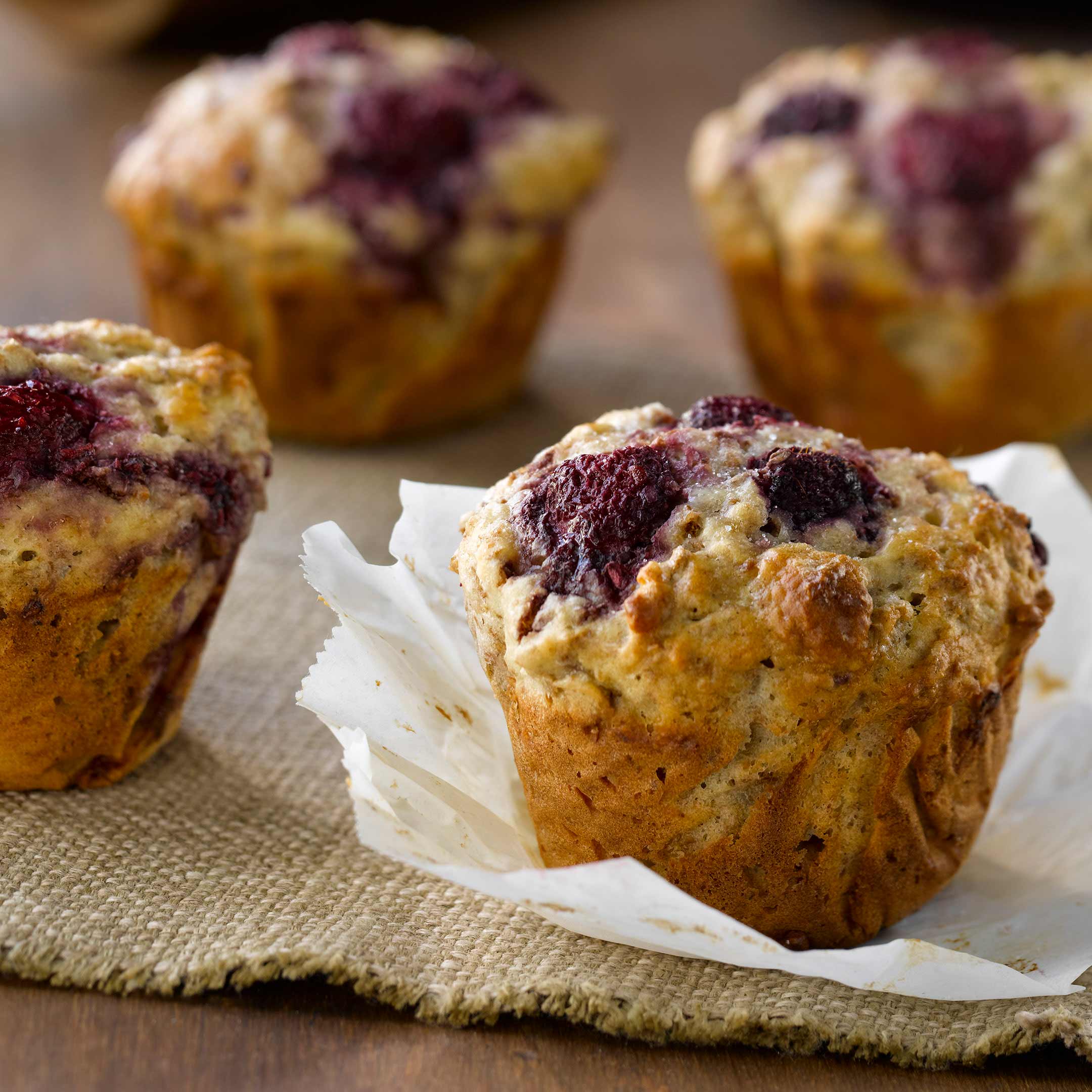 Raspberry and Vanilla Yogurt Muffins AllBran*