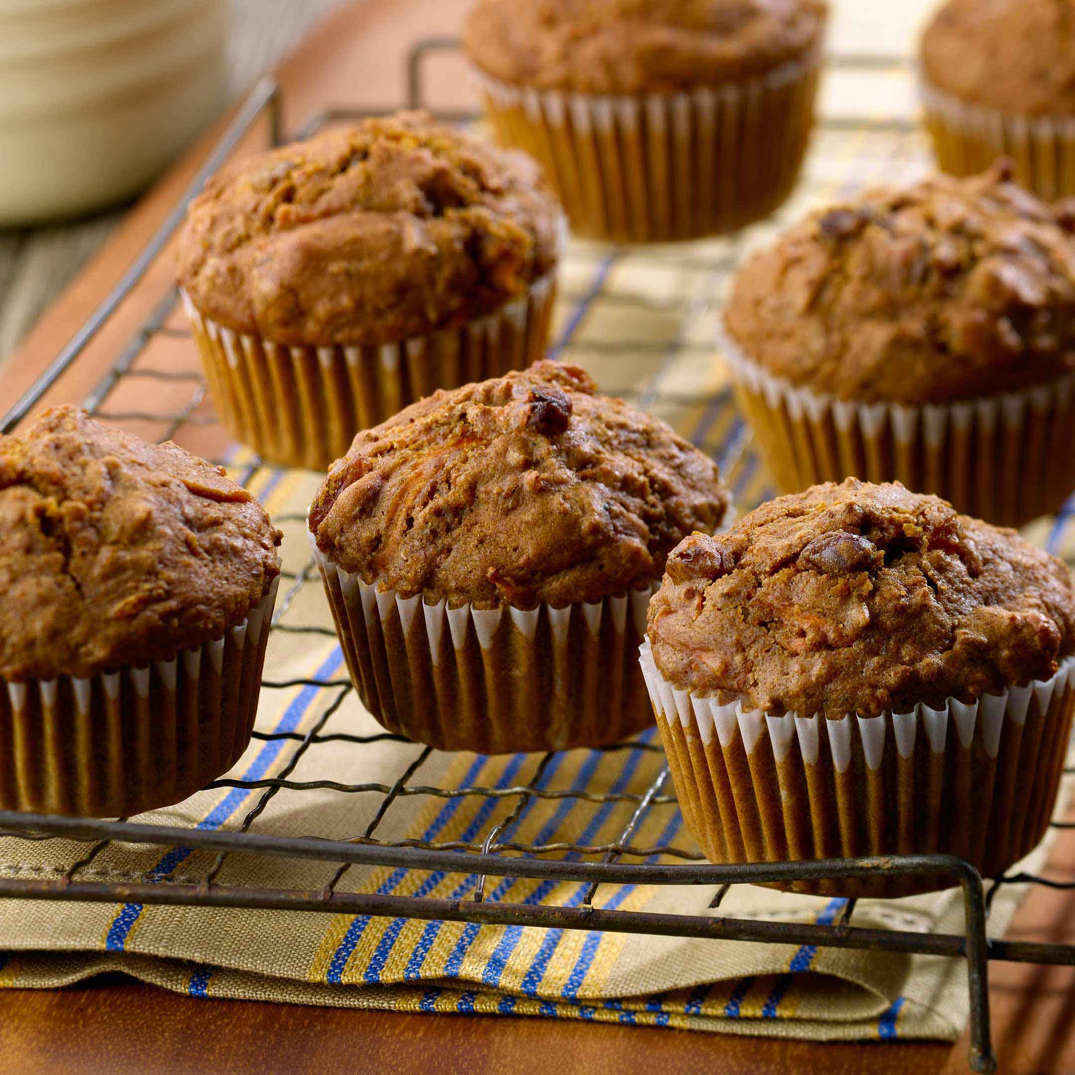 Muffins Classiques Au Son Et Aux Carottes