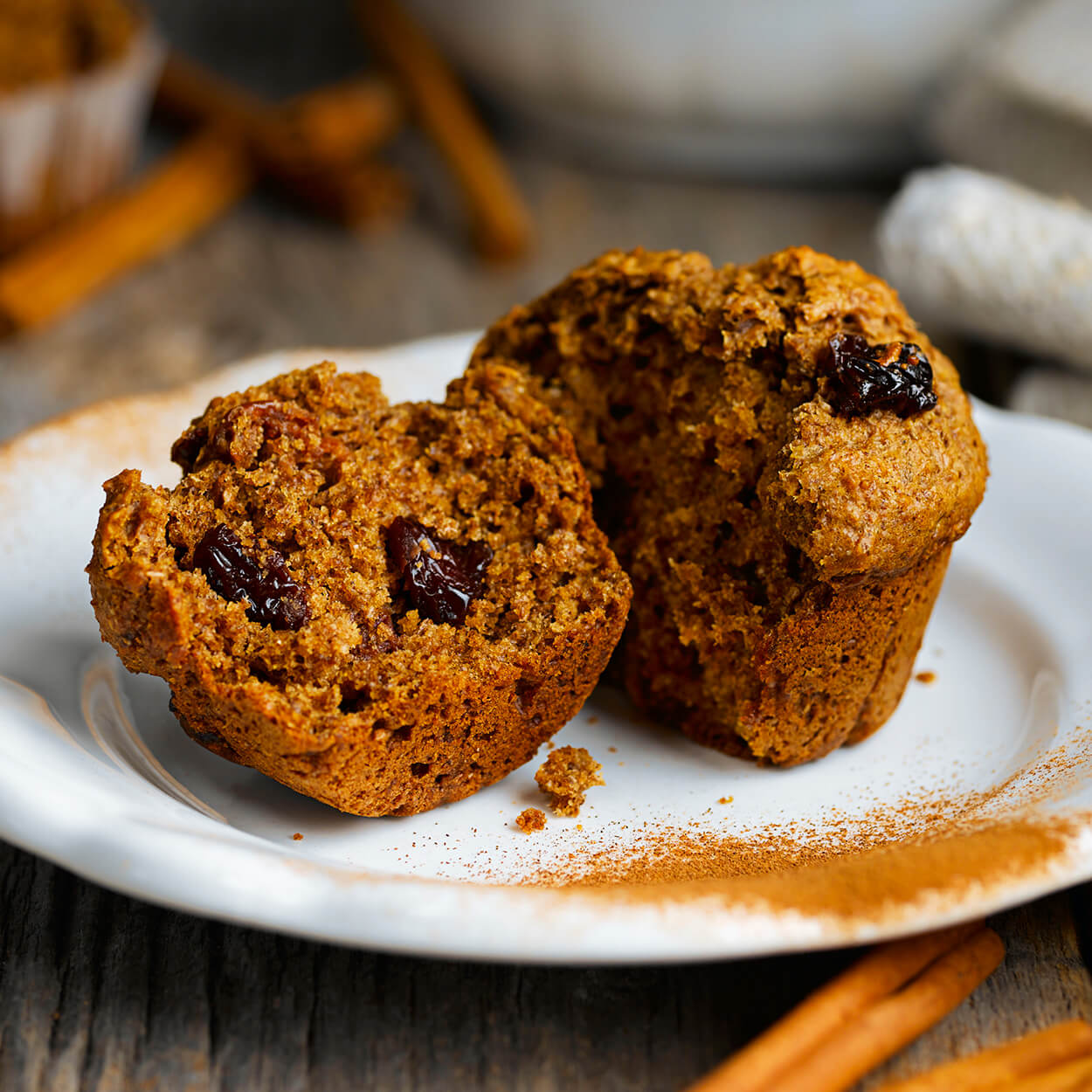 Muffins Cannelle Et Raisins Secs Recette