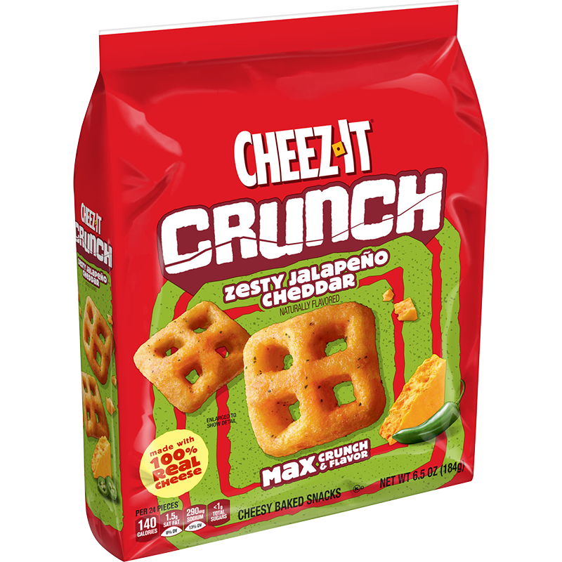 Cheez-It® Crunch Zesty Jalapeno Cheddar Snacks Image
