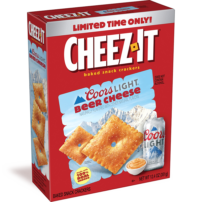 Cheez-It® Coors Light® Beer Cheese Flavored Crackers Image