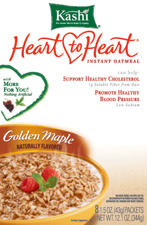 <bold>Kashi® Heart to Heart®</bold> Instant Oatmeal Golden Brown Maple