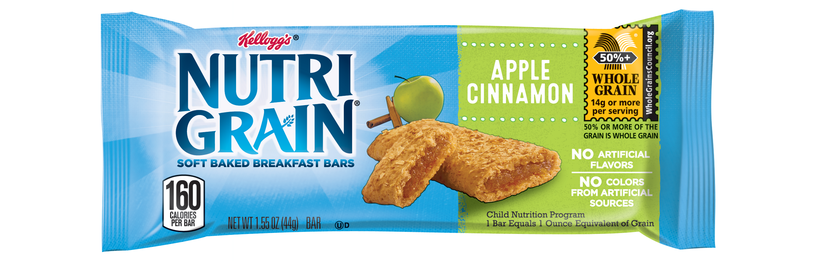 <bold>Kellogg's® Nutri-Grain®</bold> Cereal Bars Apple Cinnamon