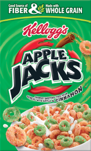 <bold><italic>Kellogg's® Apple Jacks®</italic></bold> cereal
