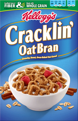 <bold>Kellogg's® Cracklin' Oat Bran®</bold> cereal