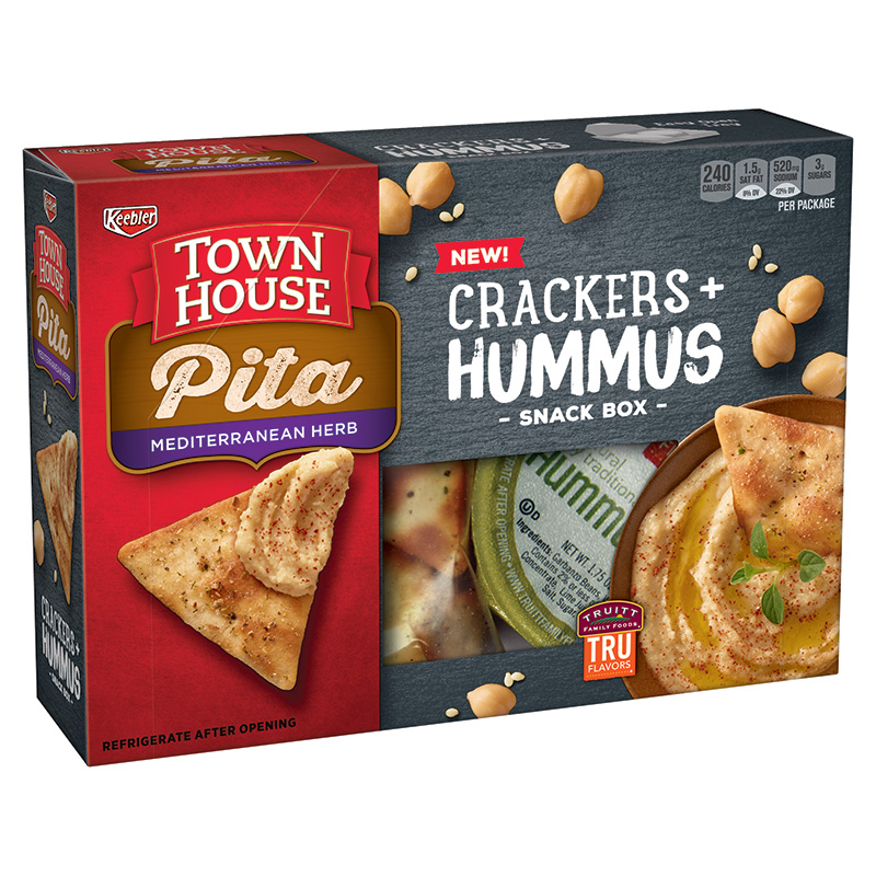 Keebler® Town House® Pita Crackers Mediterranean Herb with Hummus