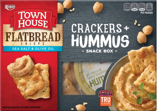Keebler® Town House® Flatbread Crisps Sea Salt and Olive Oil with Hummus