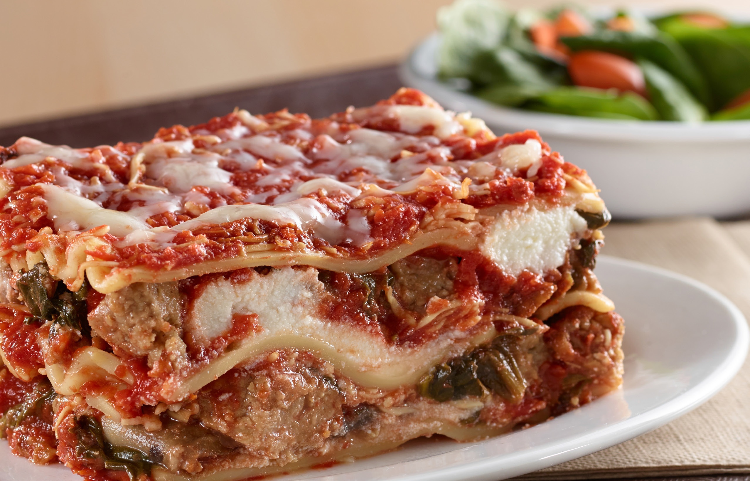 Mushroom Sausage and Spinach Lasagna
