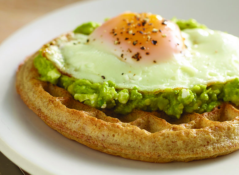 L’Eggo My Eggo® with Avocado and Feta Cheese