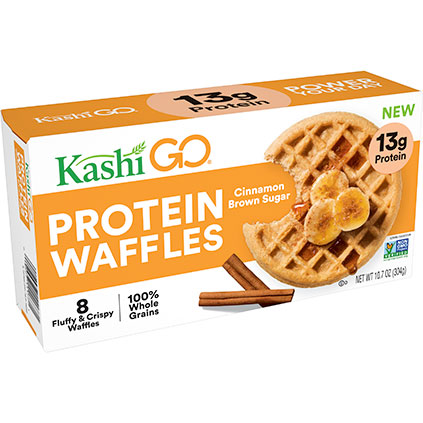 Kashi Go Protein Waffles Cinnamon Brown Sugar Kashi Waffles are also one of my family's favorite meals. kashi
