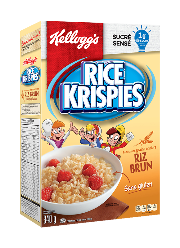 Céréales Rice Krispies* Riz brun sans gluten. Kellogg's Canada