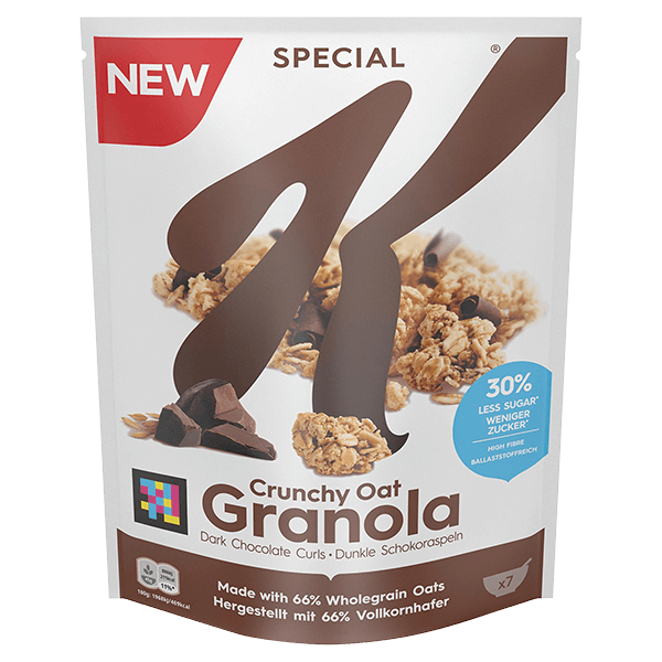 SPECIAL K Crunchy Oat Granola Dark Chocolate Curls Kellogg S