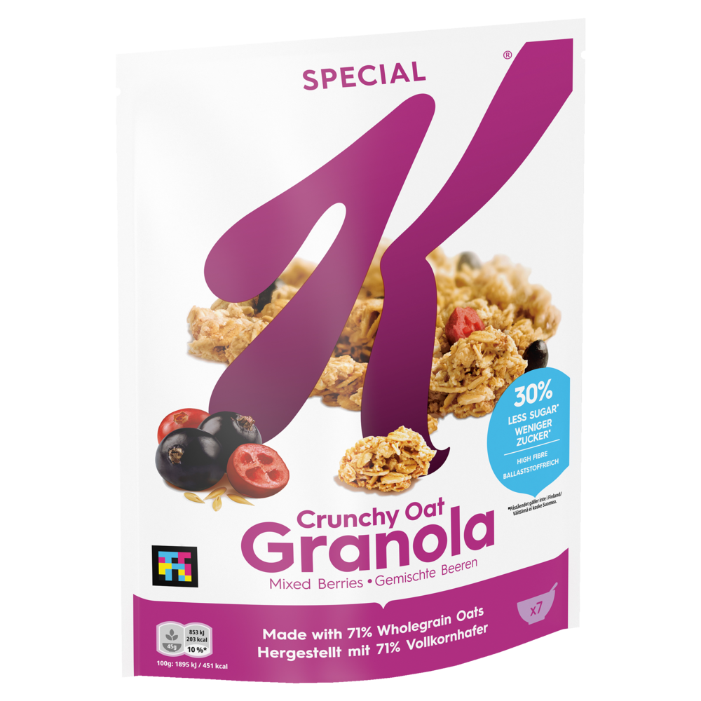 SPECIAL K Crunchy Oat Granola Mixed Berries Kellogg S