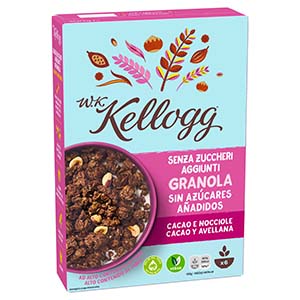 W K Kellogg Senza Zuccheri Aggiunti Cacao E Nocciola Kellogg S
