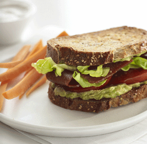 Veggie-Bacon Avocado Sandwich Recipe