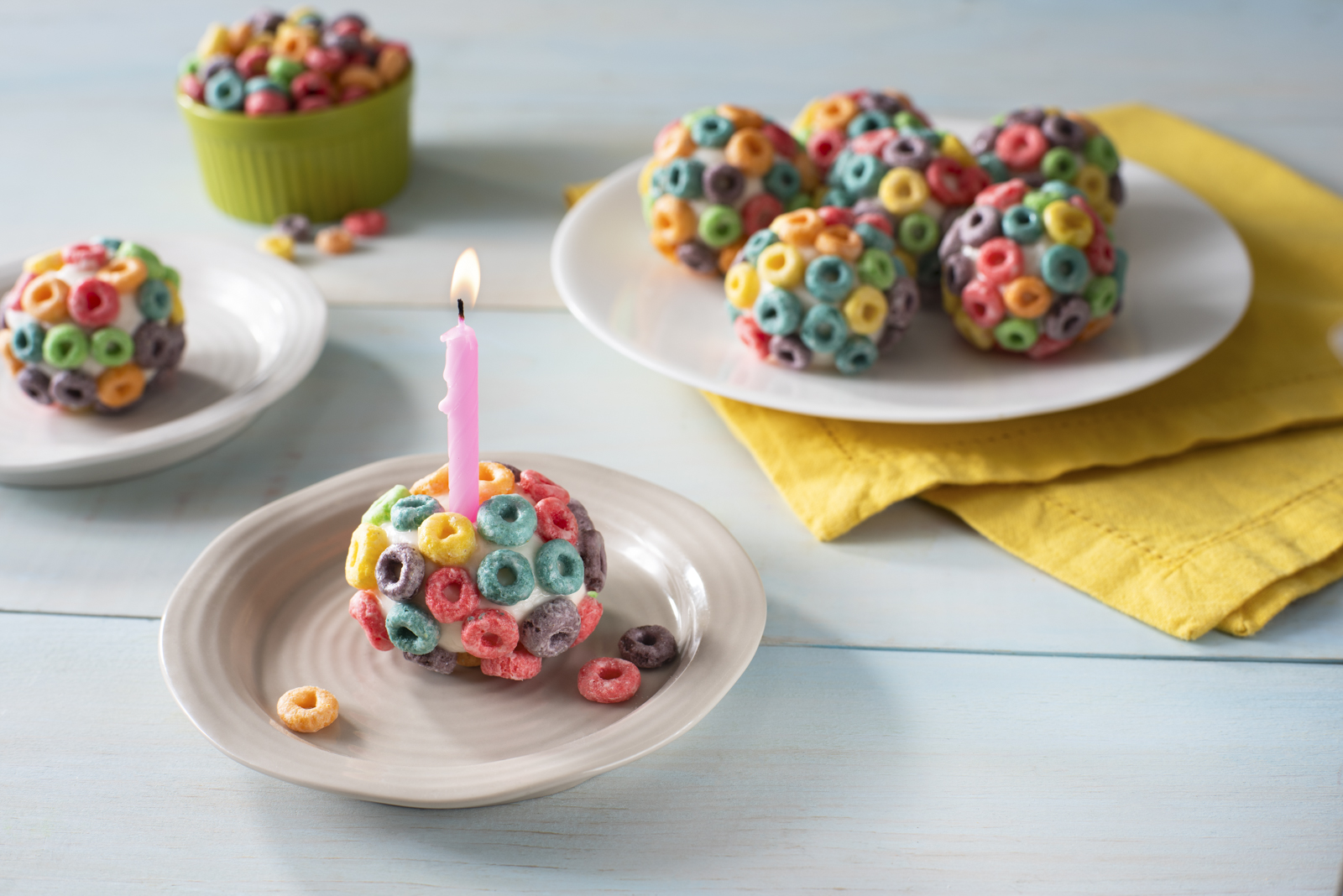 Froot Loops® Ice Cream Balls