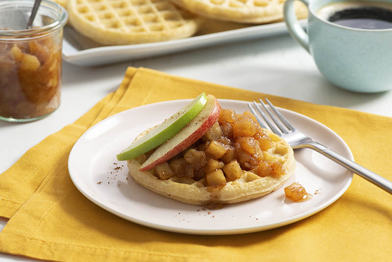 Eggo® Waffles with Spiced Apple Compote