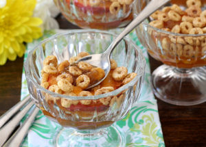 Crunch Topped Glazed Nectarines