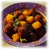 Pineapple and Sausage Appetizer