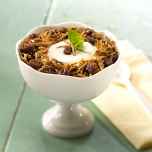 Yogurt Topped with All-Bran Cereal