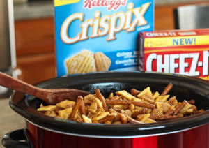 Slow Cooker Party Snack Mix