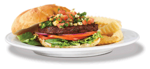 Frijole Jalapeño-Salsa Burger