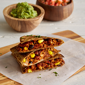 Spicy Black Bean Quesadillas