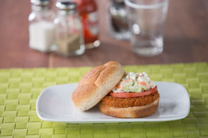 Buffalo Chik Patty with Blue Cheese Slaw