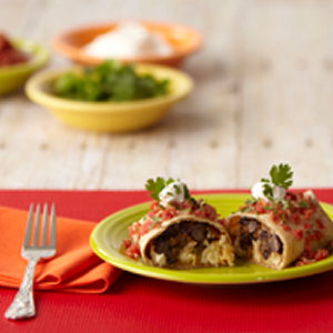 Chicken Bean Burritos