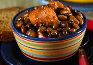 Maple Bean and Sausage Dinner