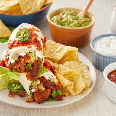 Southwestern Spicy Black Bean Wrap