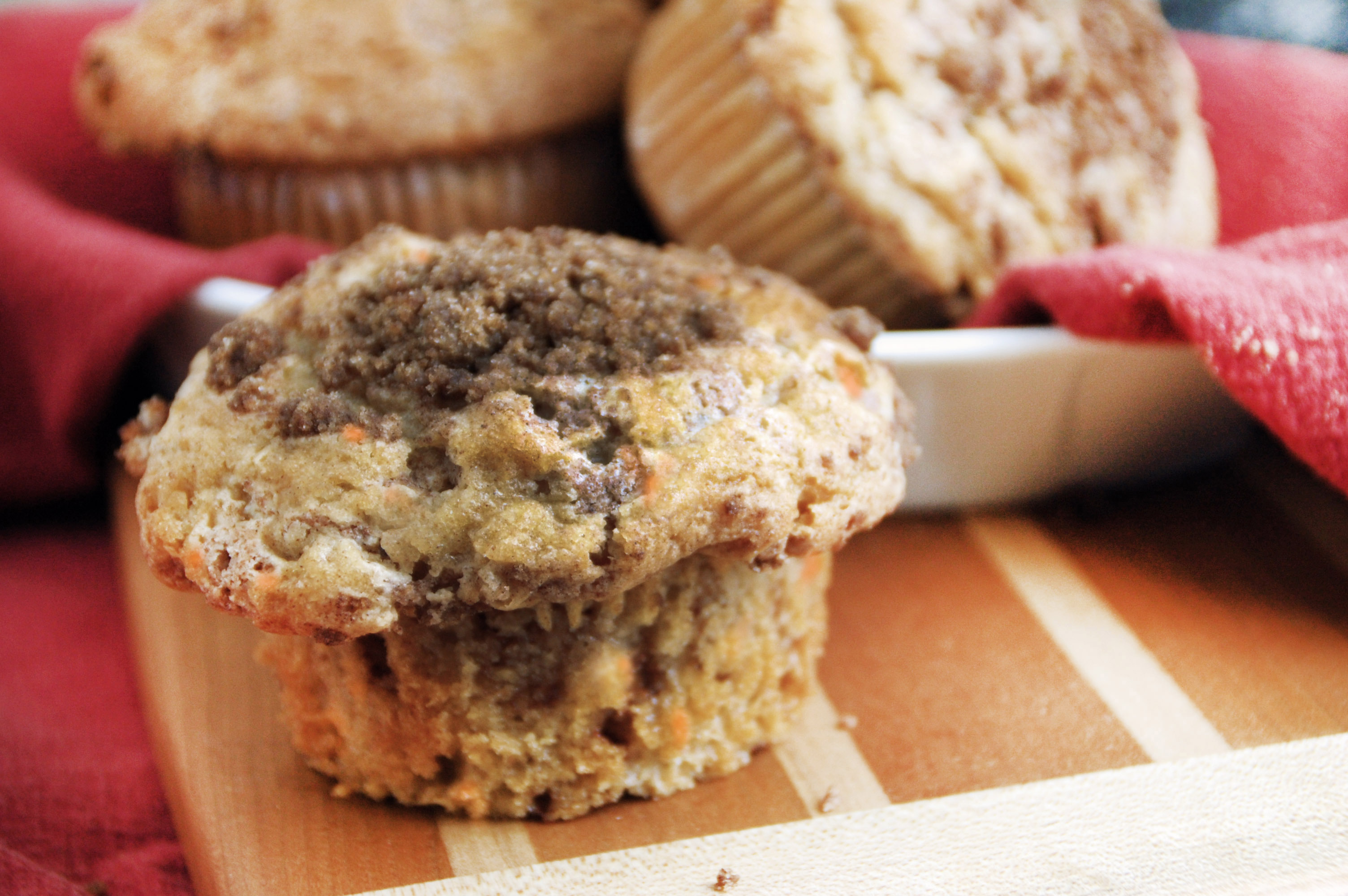 Multi-Grain Carrot-Coconut Muffins