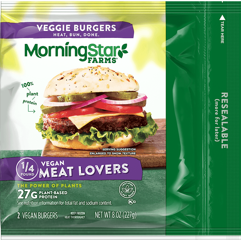 Product MorningStar Farms® Meat Lovers Vegan Burger