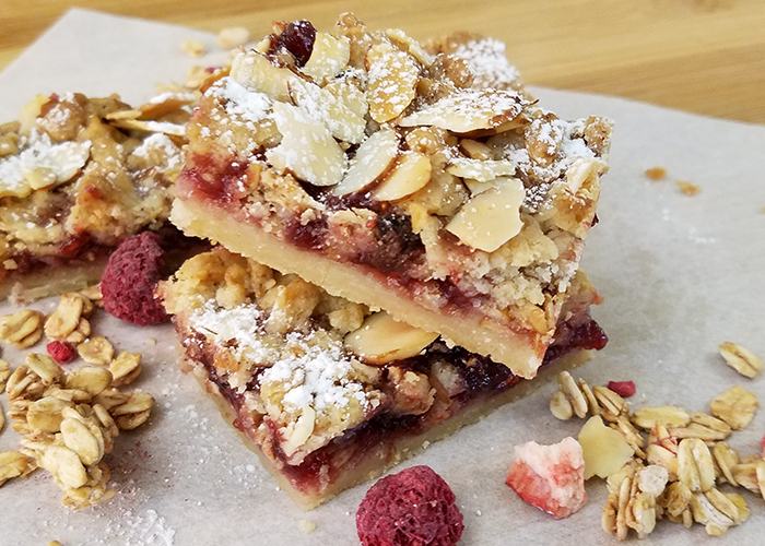 Bear Naked Triple Berry Raspberry Crumble Bars