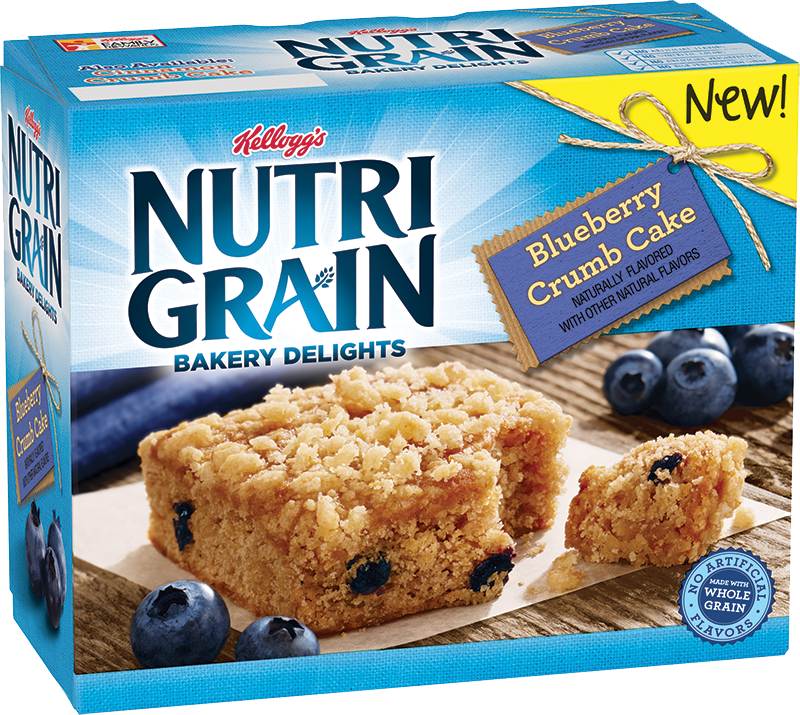 Kelloggs Nutri Grain Bakery Delights Blueberry Crumb Cake Kelloggs Nutri Grain Bakery Delights Blueberry Crumb Cake