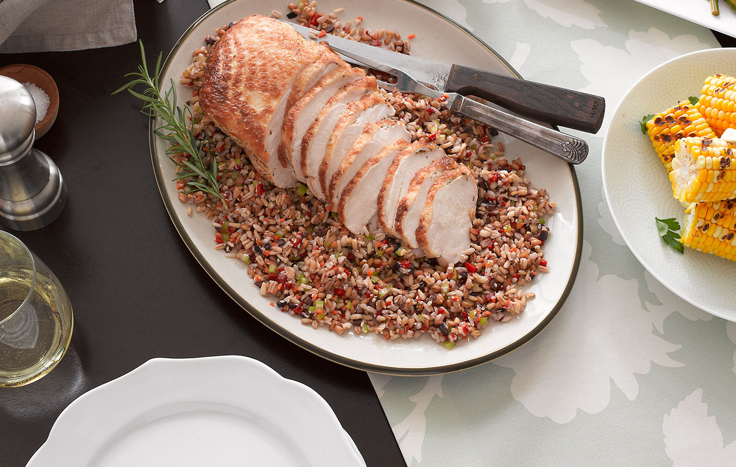 Tuscan Turkey with Olive Pepper Kashi® Pilaf Recipe