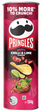 Pringles® Zesty Chilli & Lime Flavour 134g