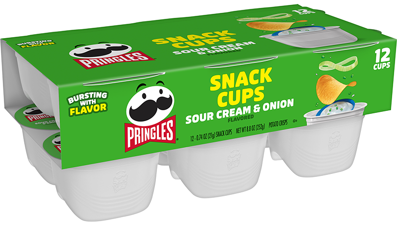 Pringles® Snack Cups Sour Cream & Onion Crisps Image