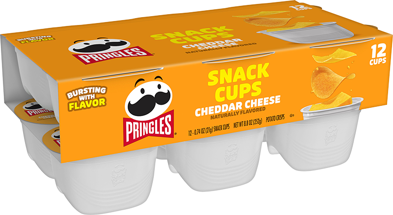 Pringles® Snack Cups Cheddar Cheese Crisps Image
