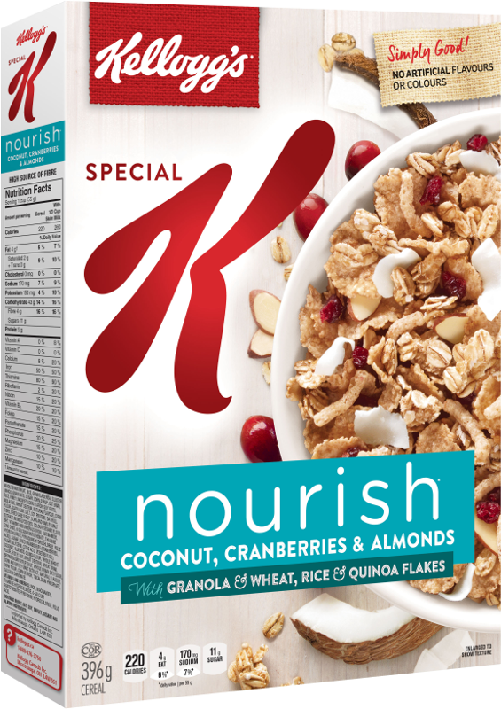 Special K* Nutritious Cereals made with Whole Grain Special K*
