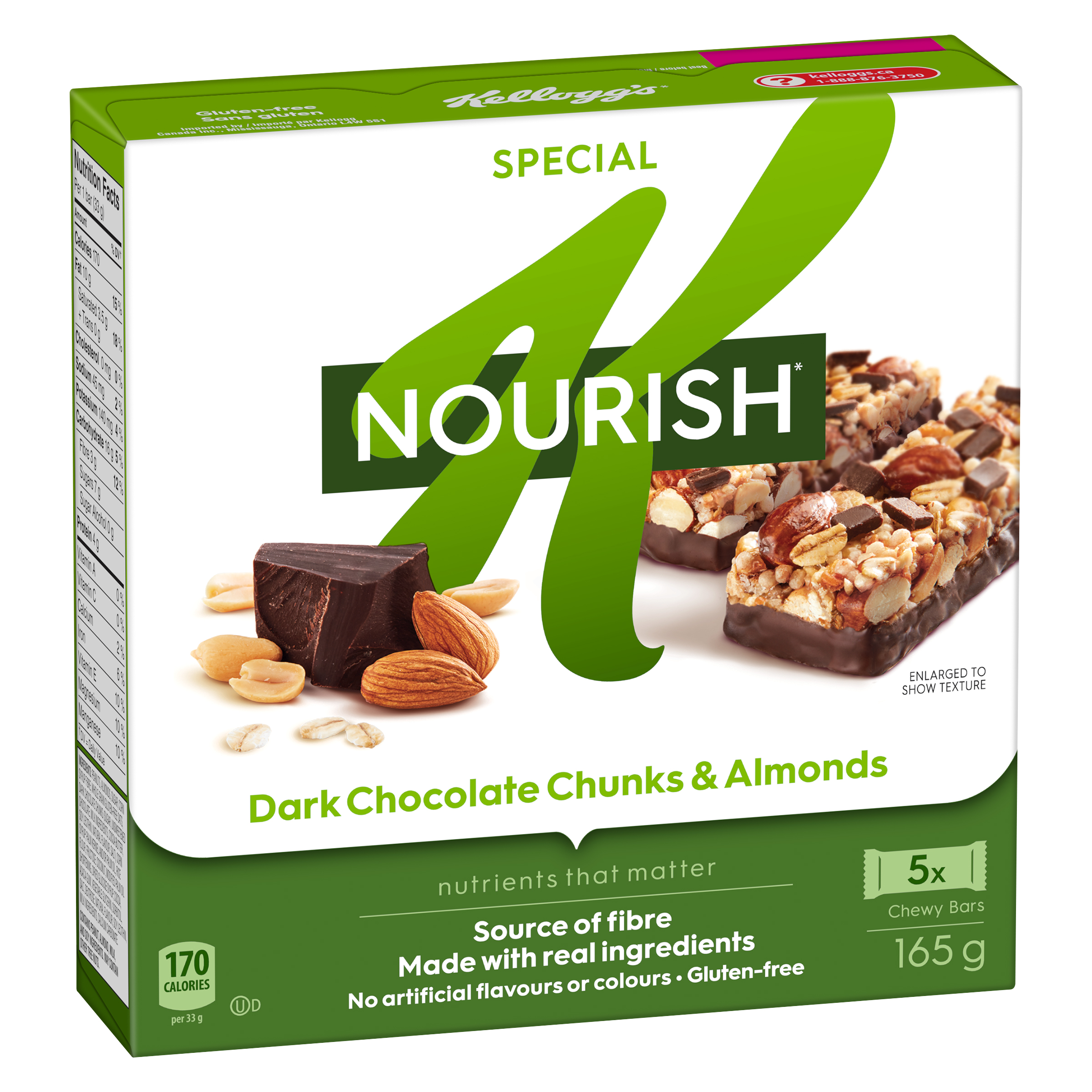 Special K* | Special K Nourish* Dark Chocolate Chunks & Almond Bars