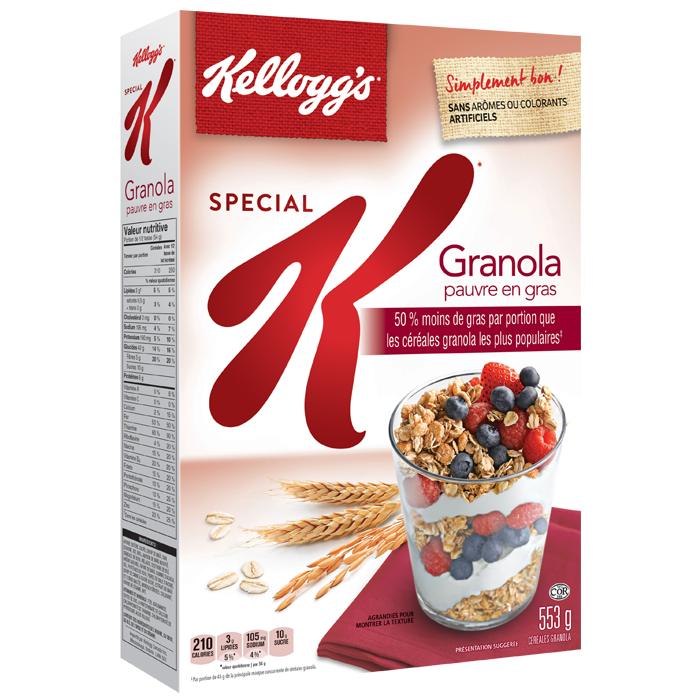 Special K* Céréales nutritives faites avec des grains entiers