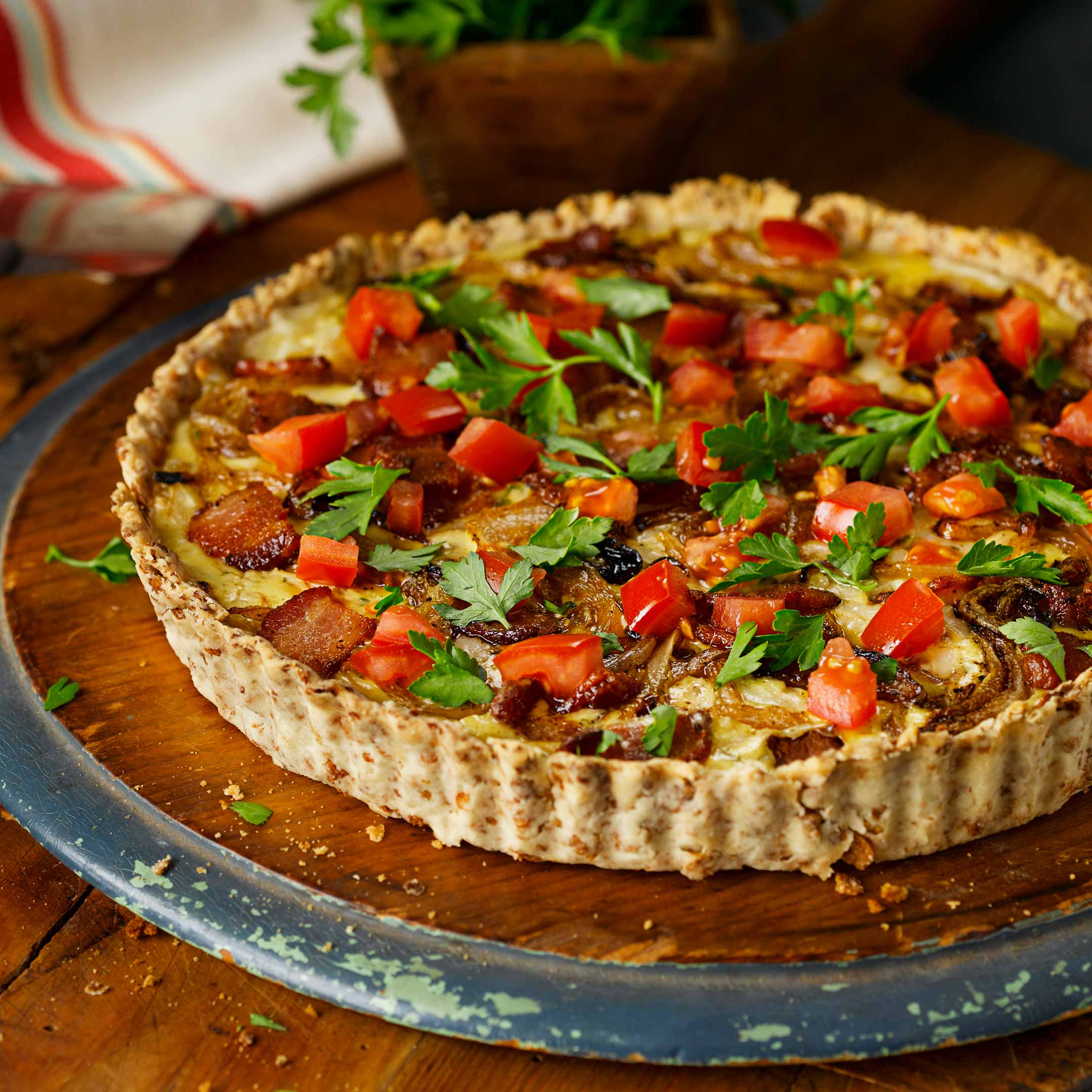 Onion, Bacon and Swiss Tart | All-Bran*