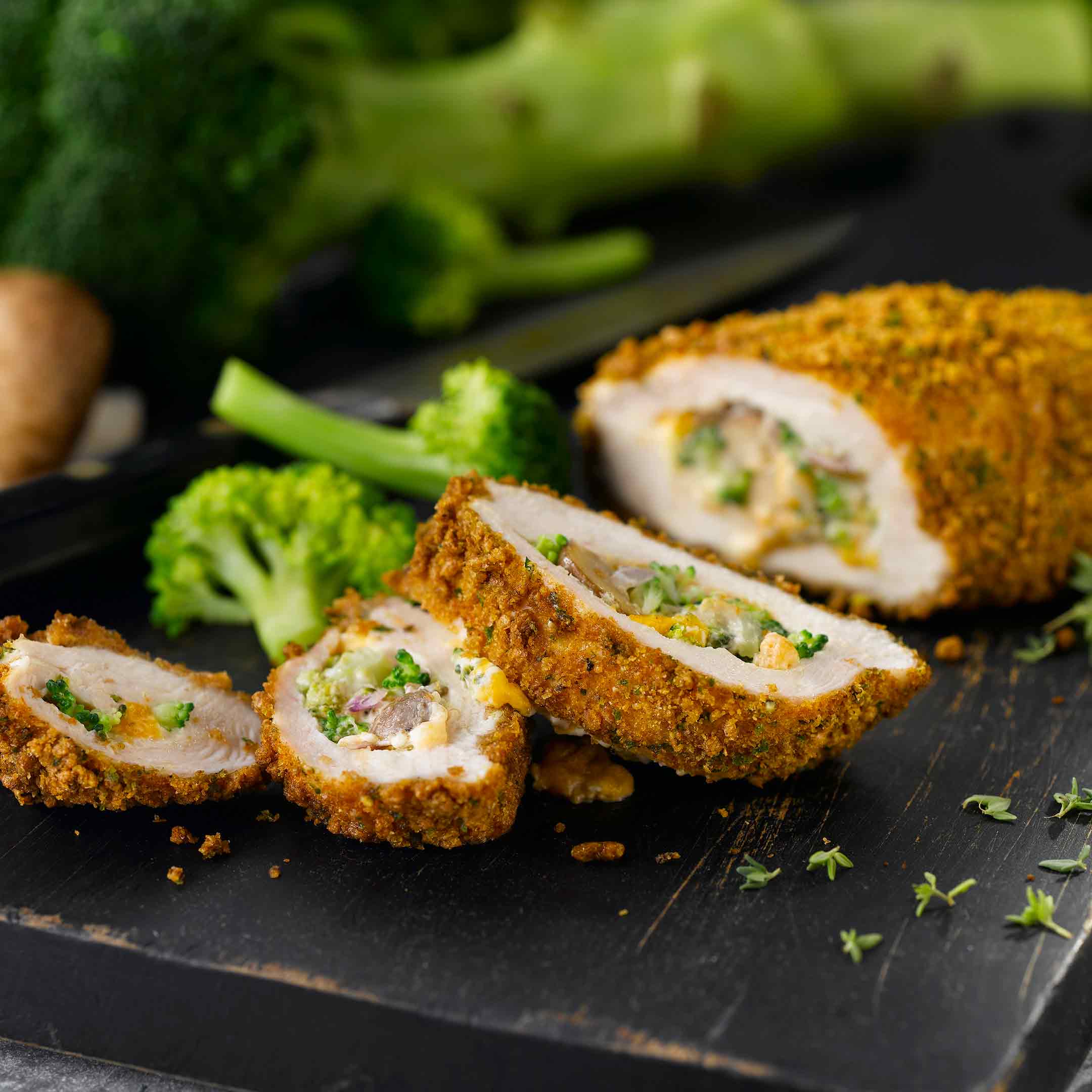 Cheddar Broccoli Stuffed Chicken AllBran*