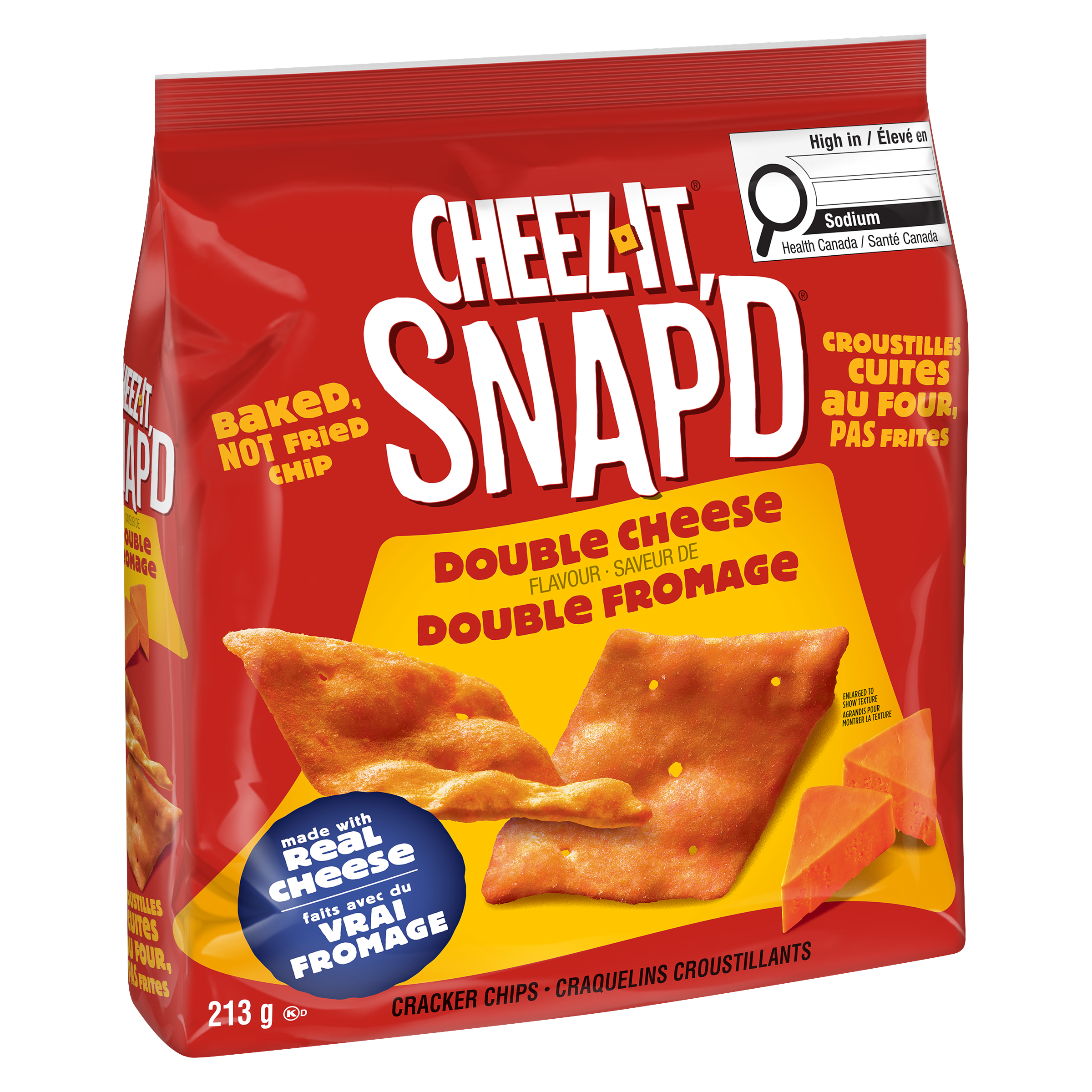 Cheez-It SNAP&rsquo;d* Double Cheese Flavour Crackers