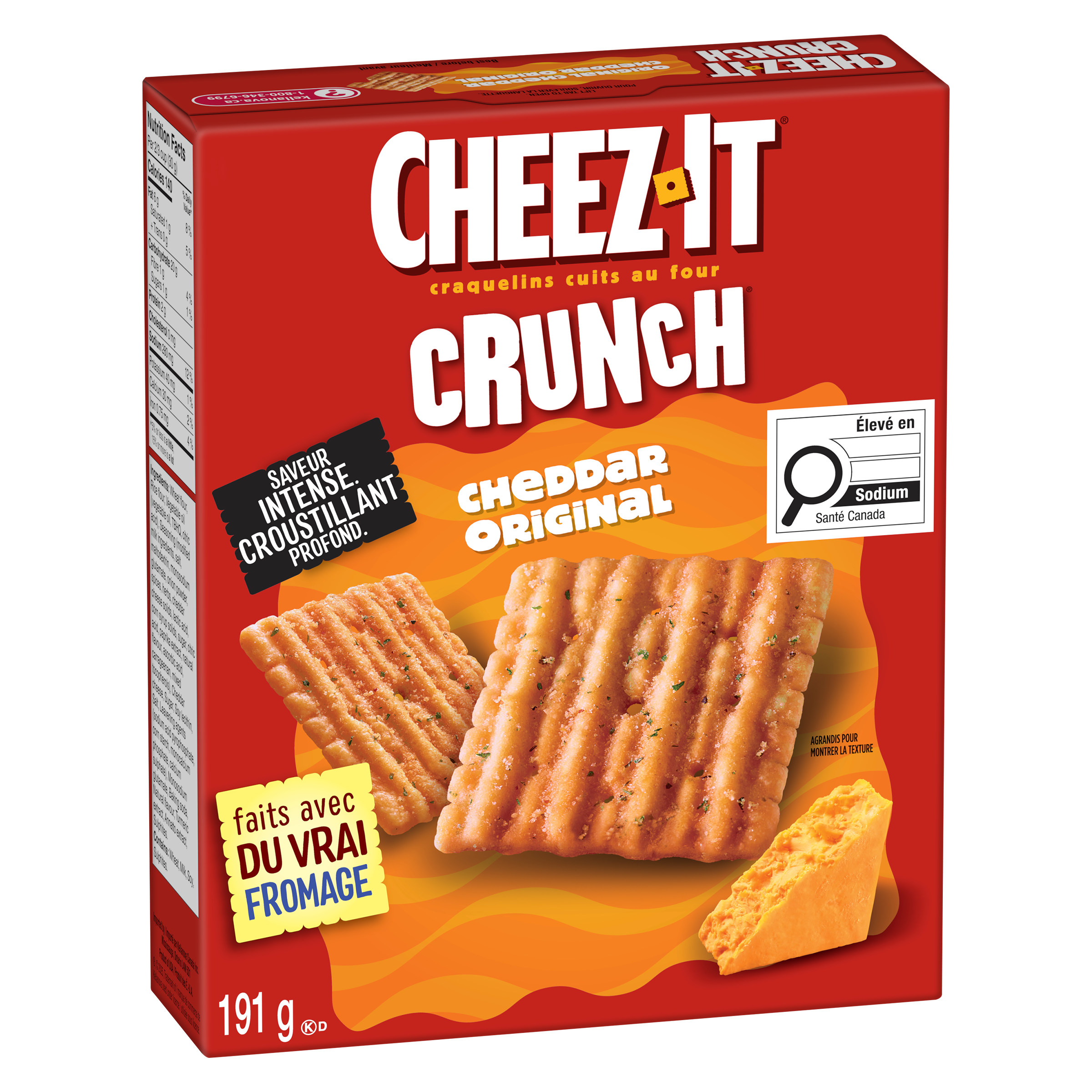 Craquelins CHEEZ-IT CRUNCH* Cheddar Original
