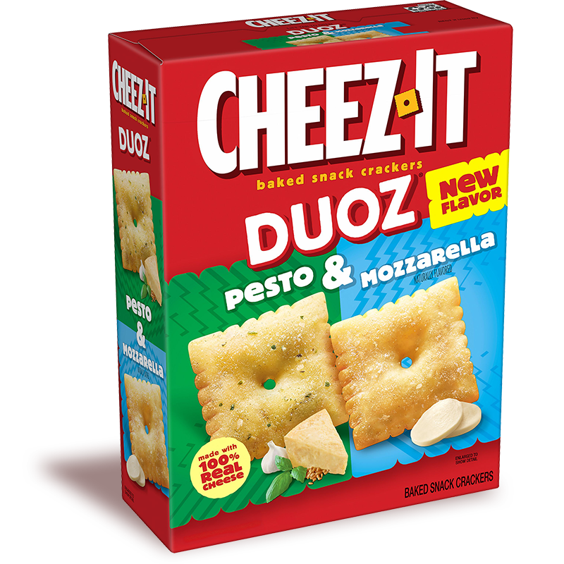 Cheez-It Duoz® Pesto & Mozzarella Crackers Image