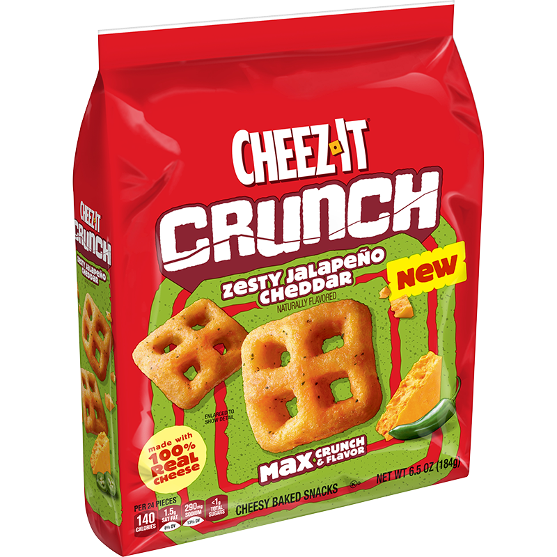 Cheez-It® Crunch® Zesty Jalapeno Cheddar Snacks Image