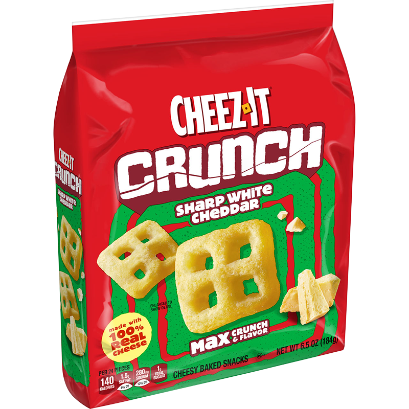 Cheez-It® Crunch Sharp White Cheddar Snacks Image