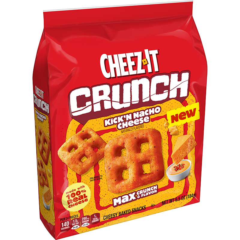 Cheez-It® Crunch® Kick’n Nacho Cheese Snacks Image